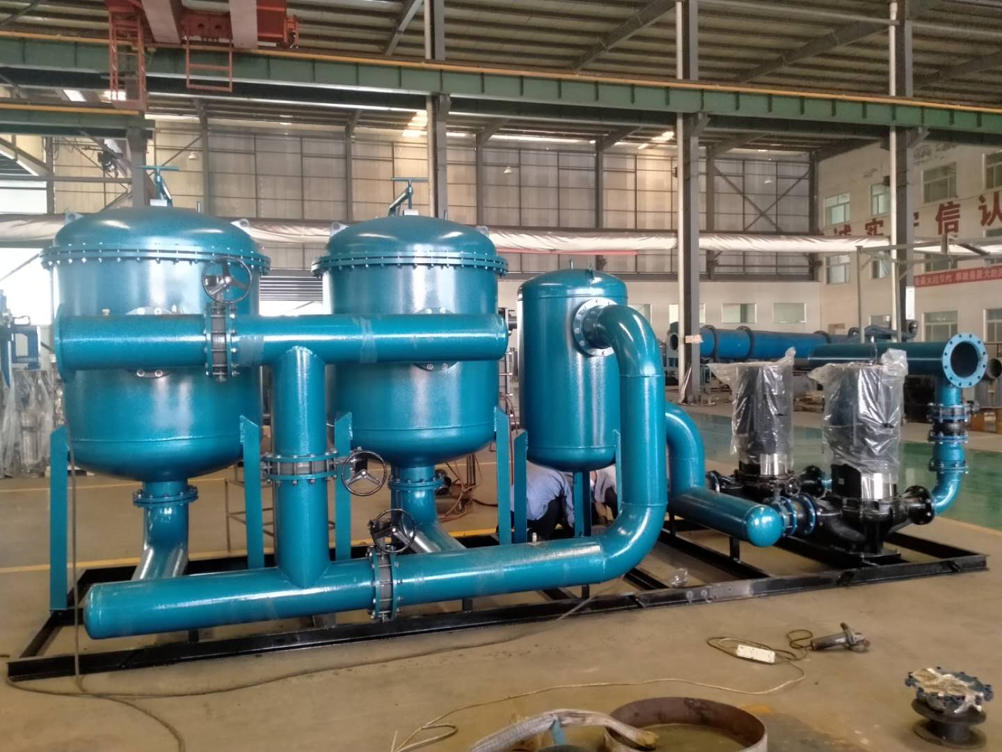 山東潤眾節能環保設備有限公司地熱水回灌整體機組